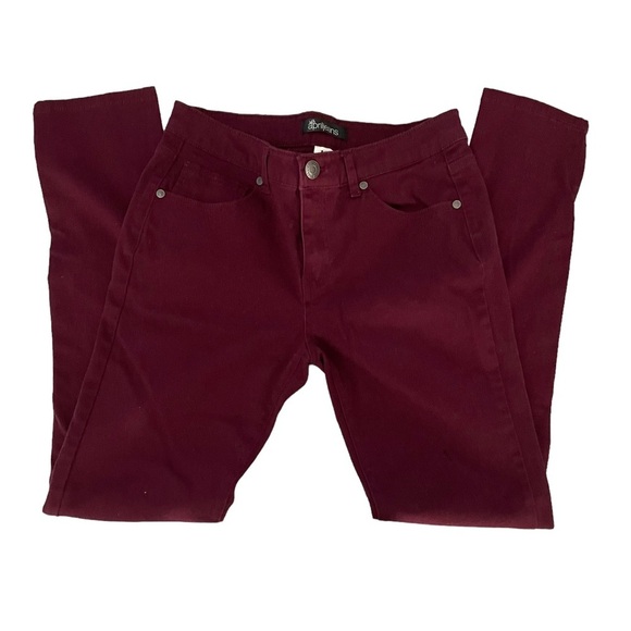 April Jeans Burgundy Jeans Size 11 - Picture 2 of 6